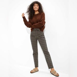 AE Plaid Mom Pant